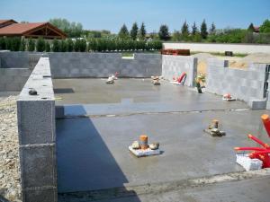 Coulage du dallage finition brut
